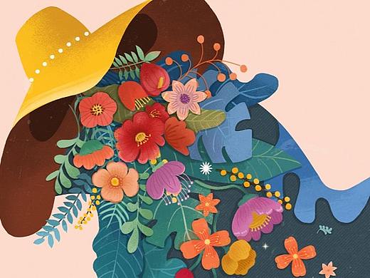 花束创作（个人主页-ZNjE4ODQ1NDA=） - 创作习作 - 站酷设计师糖橙子爱画画原创素材 - 站酷ZCOOL