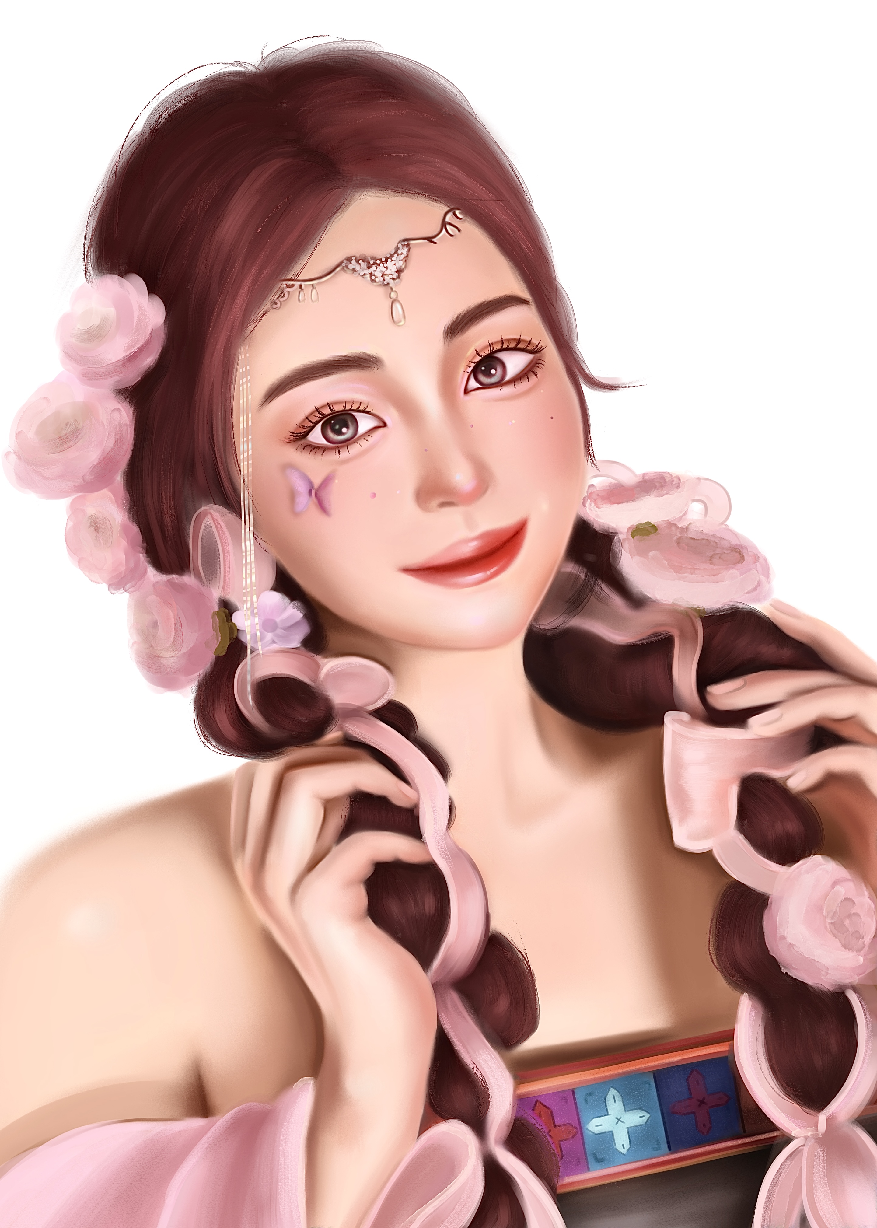 人物厚涂插画合集 ps板绘插画