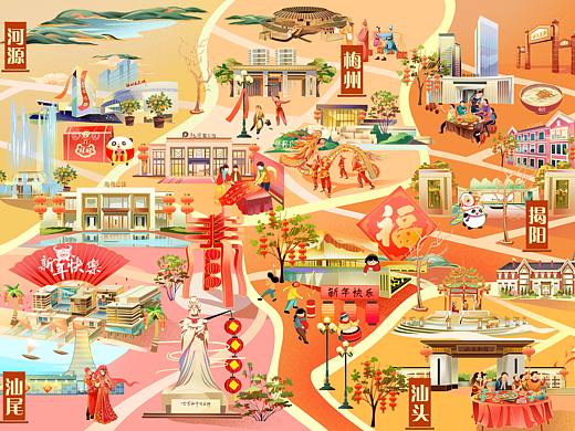 新年地图