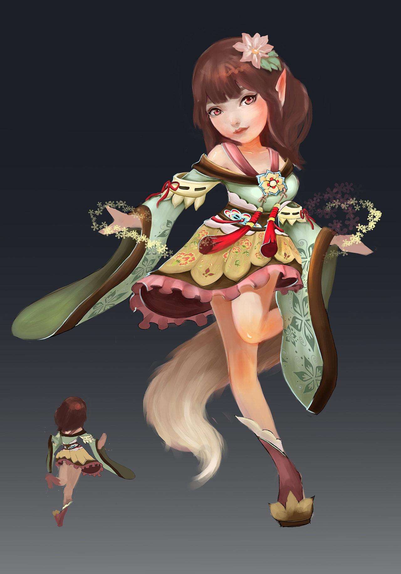 花妖|插画|游戏原画|付存存 - 原创作品 - 站酷 (zcool)