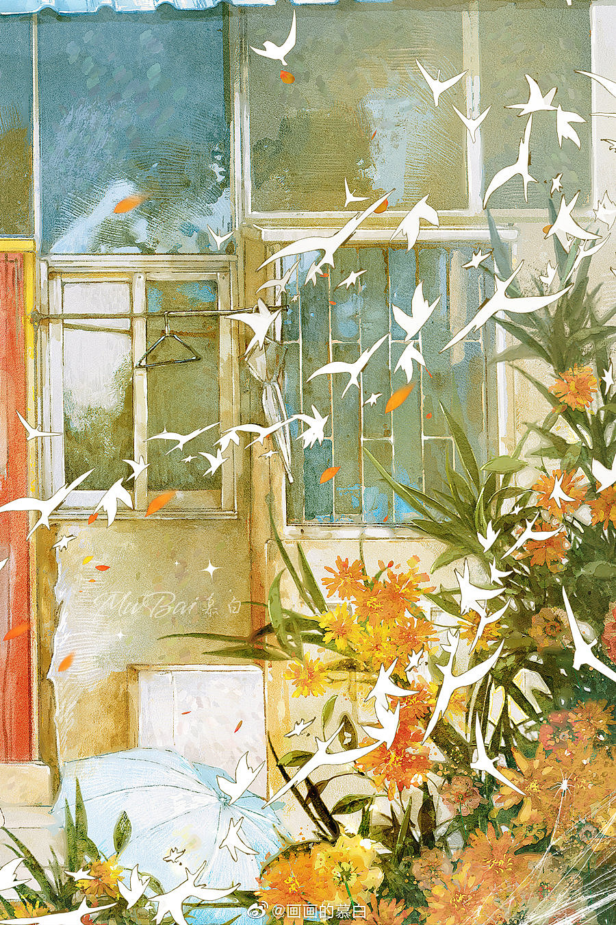 【含绘画过程】相伴的日子（图ZMjI5MjYxNjUy） - 艺术插画 - 站酷设计师慕白__原创素材 - 站酷ZCOOL