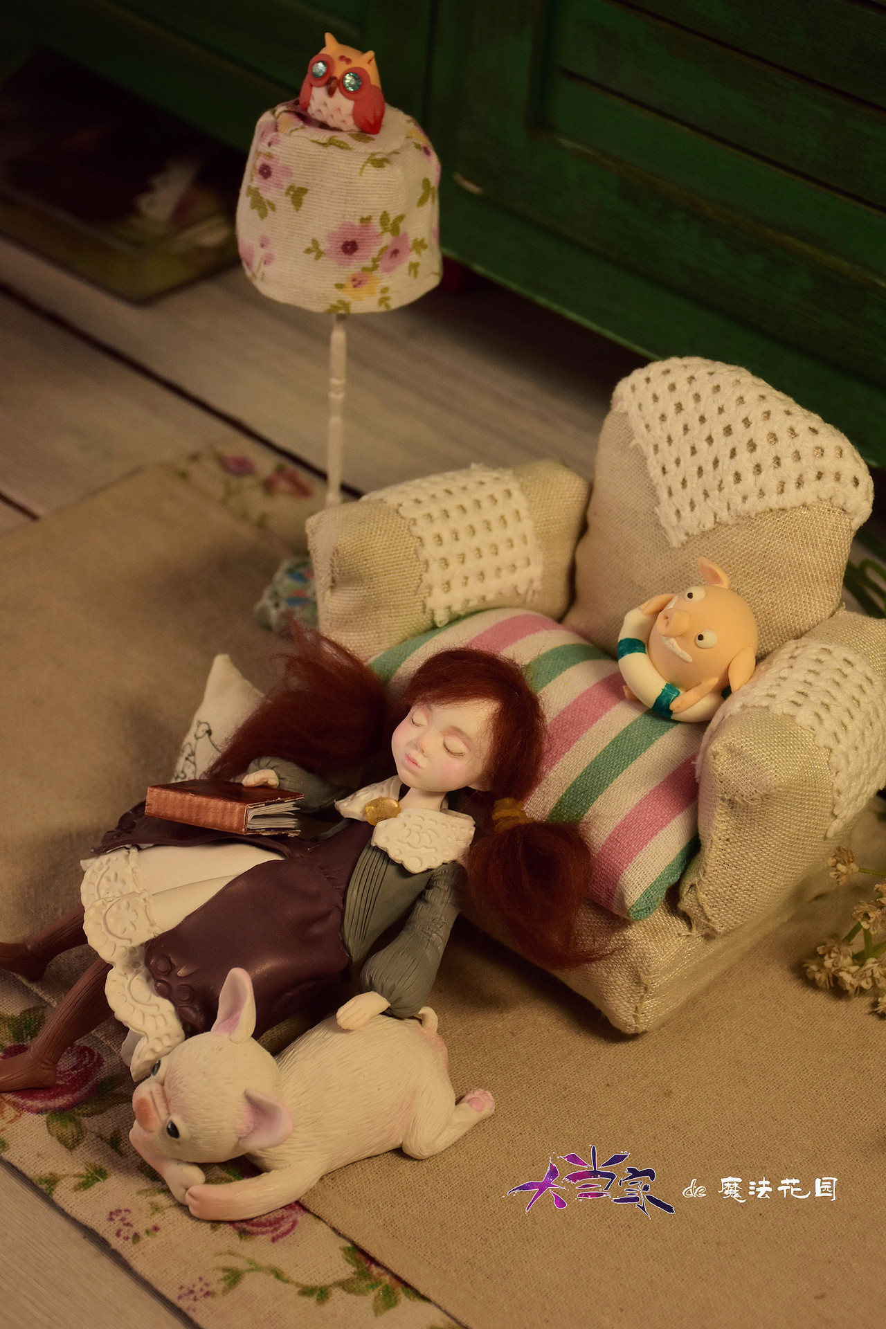 熟睡的女孩（图ZMTI0MDUyNTc2） - 手办/模玩 - 站酷设计师大当家的魔法花园原创素材 - 站酷ZCOOL