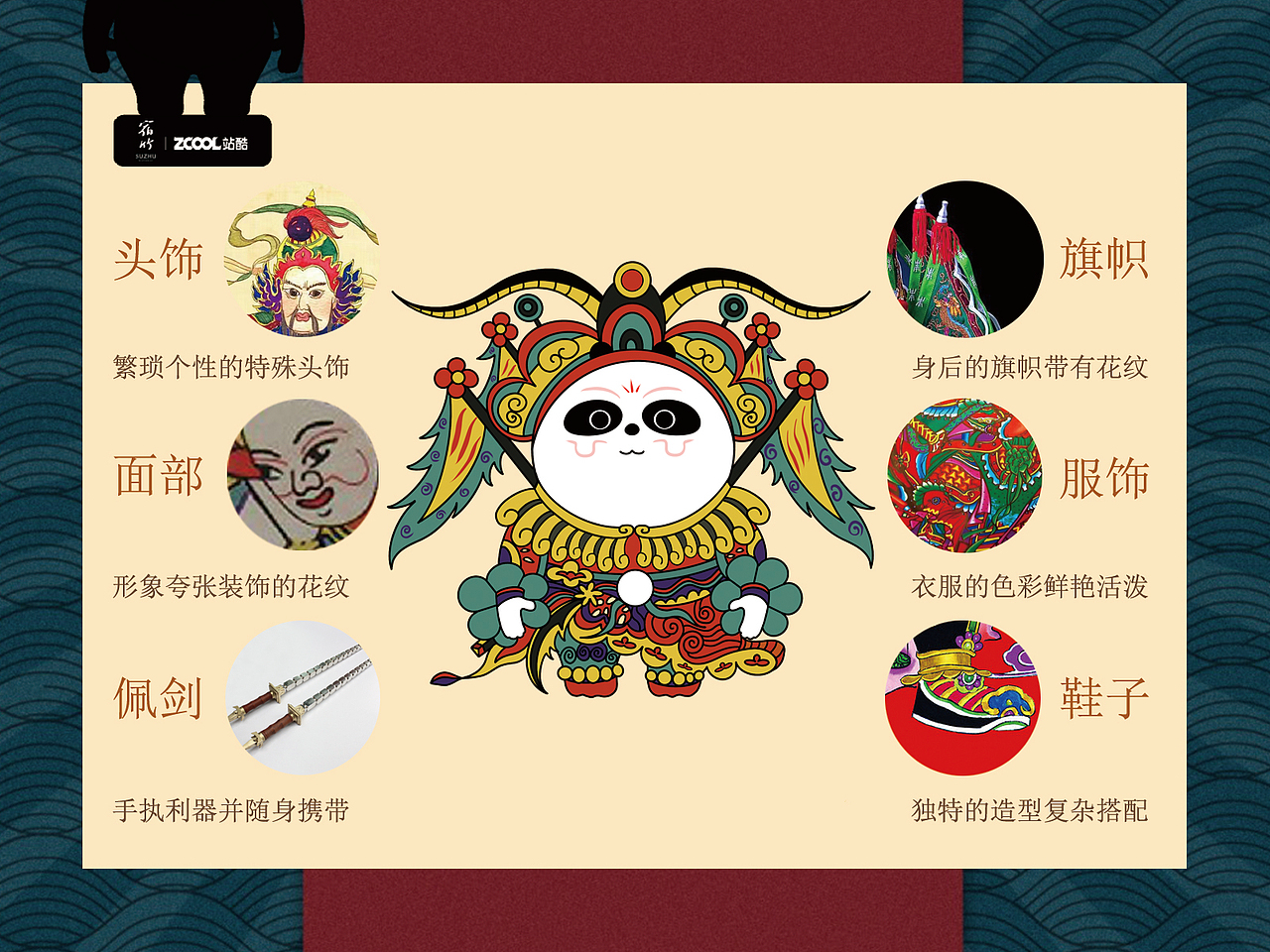 东方胖丸《国潮熊猫》-门神来了