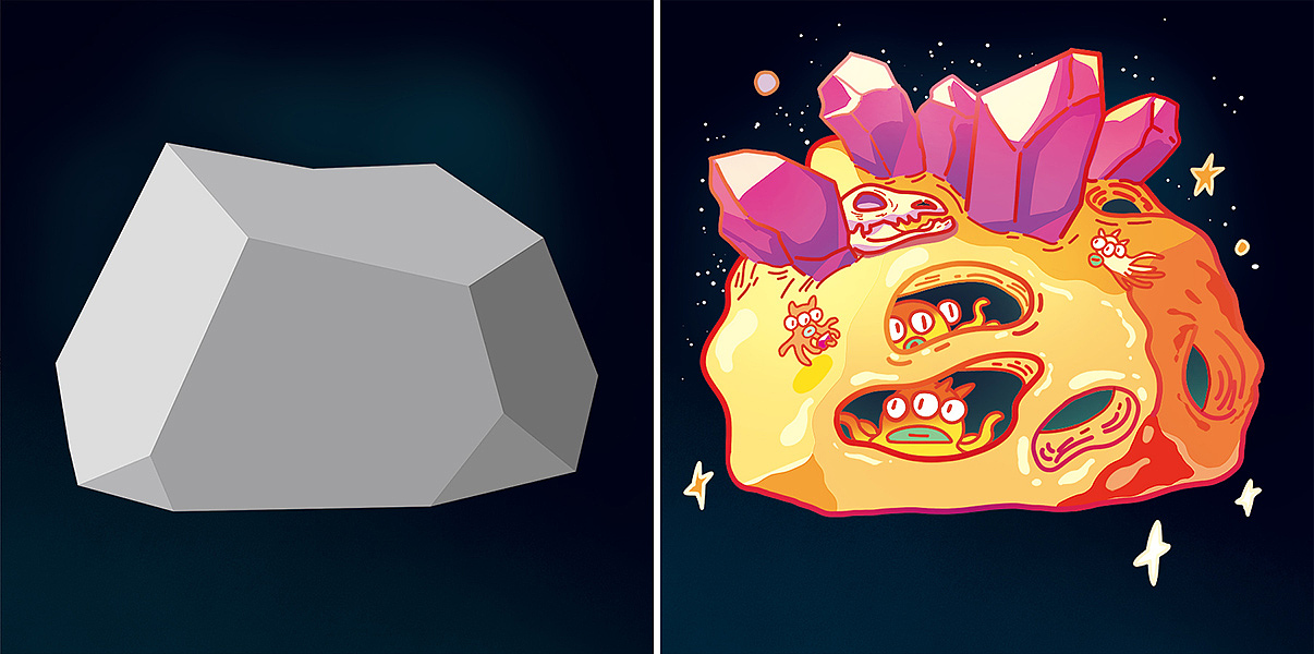 为外星人爆改太空之家 | 集体创意(图ZMjc5NzM3NTgw) - 新锐潮流插画 - 站酷设计师ROOM114原创素材 - 站酷ZCOOL