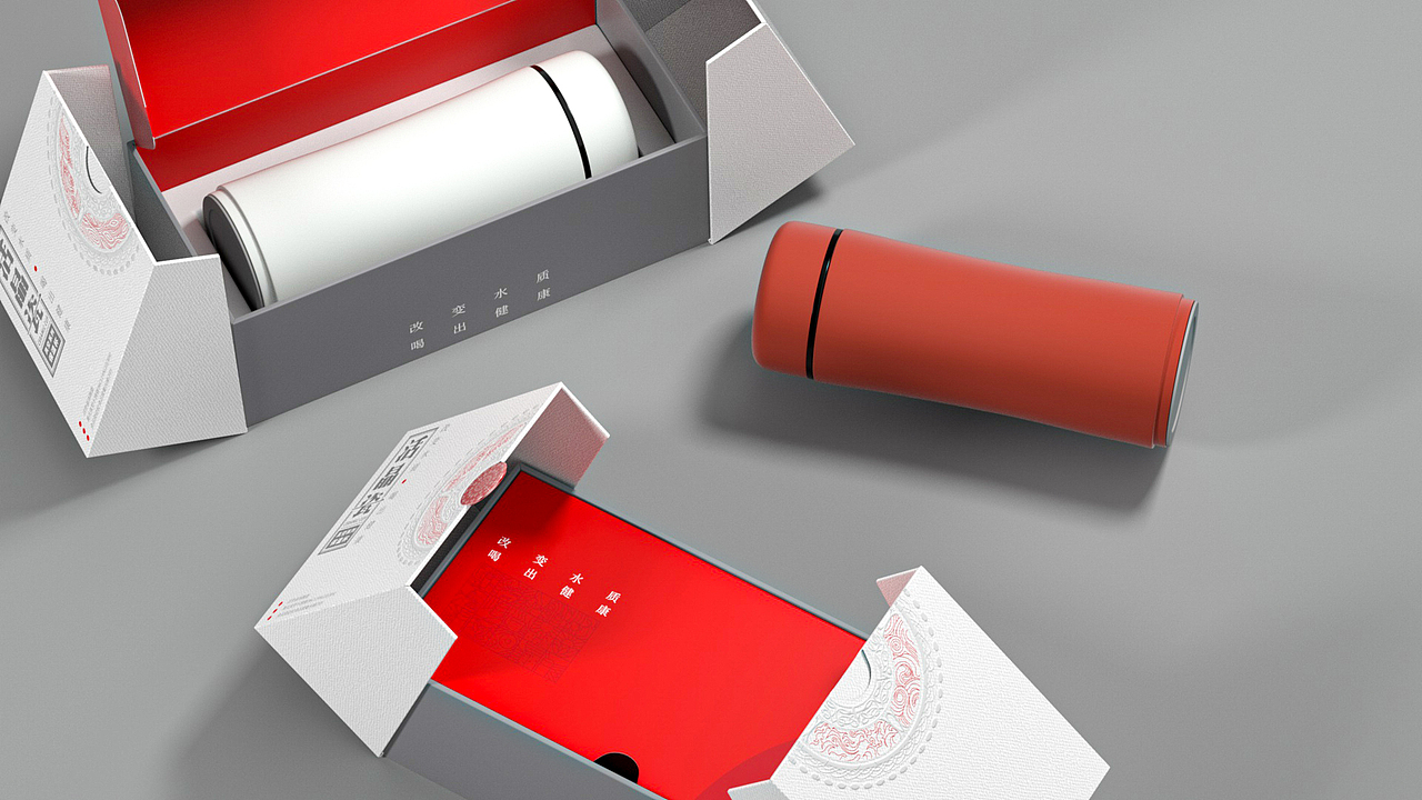 活晶瓷金怡保温杯包装