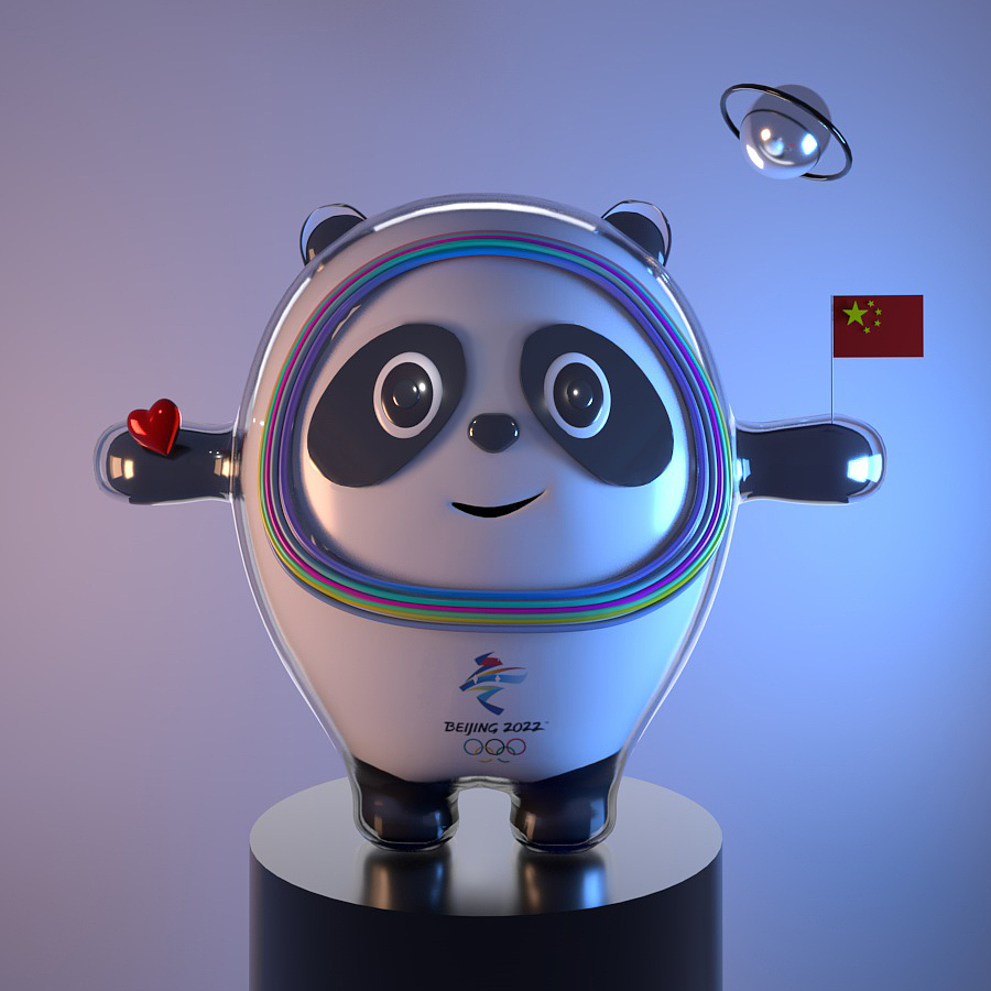 冰墩墩建模完成,继续努力94