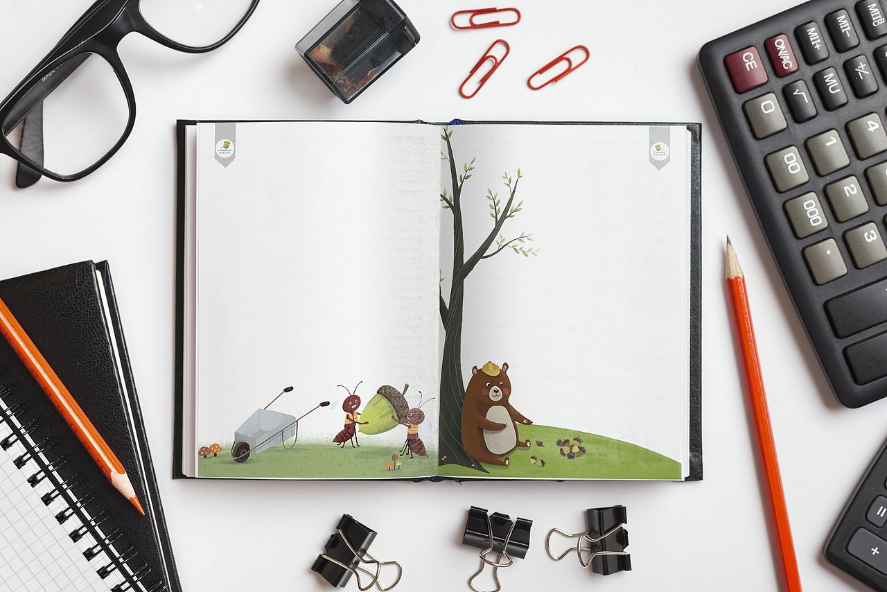笔记本插画设计