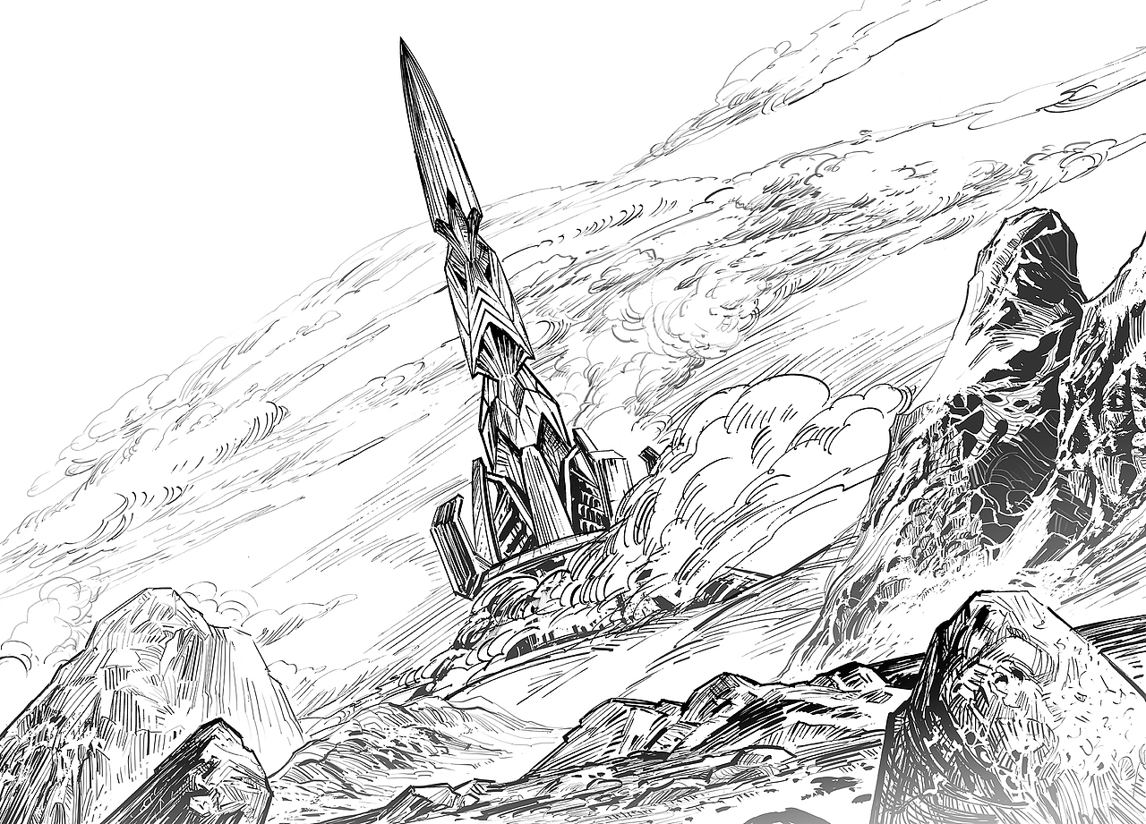 时光球原创少儿科幻小说图书--《千形之塔》插画