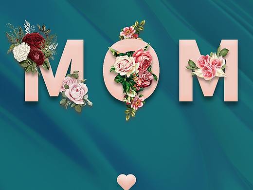 母亲节英文海报