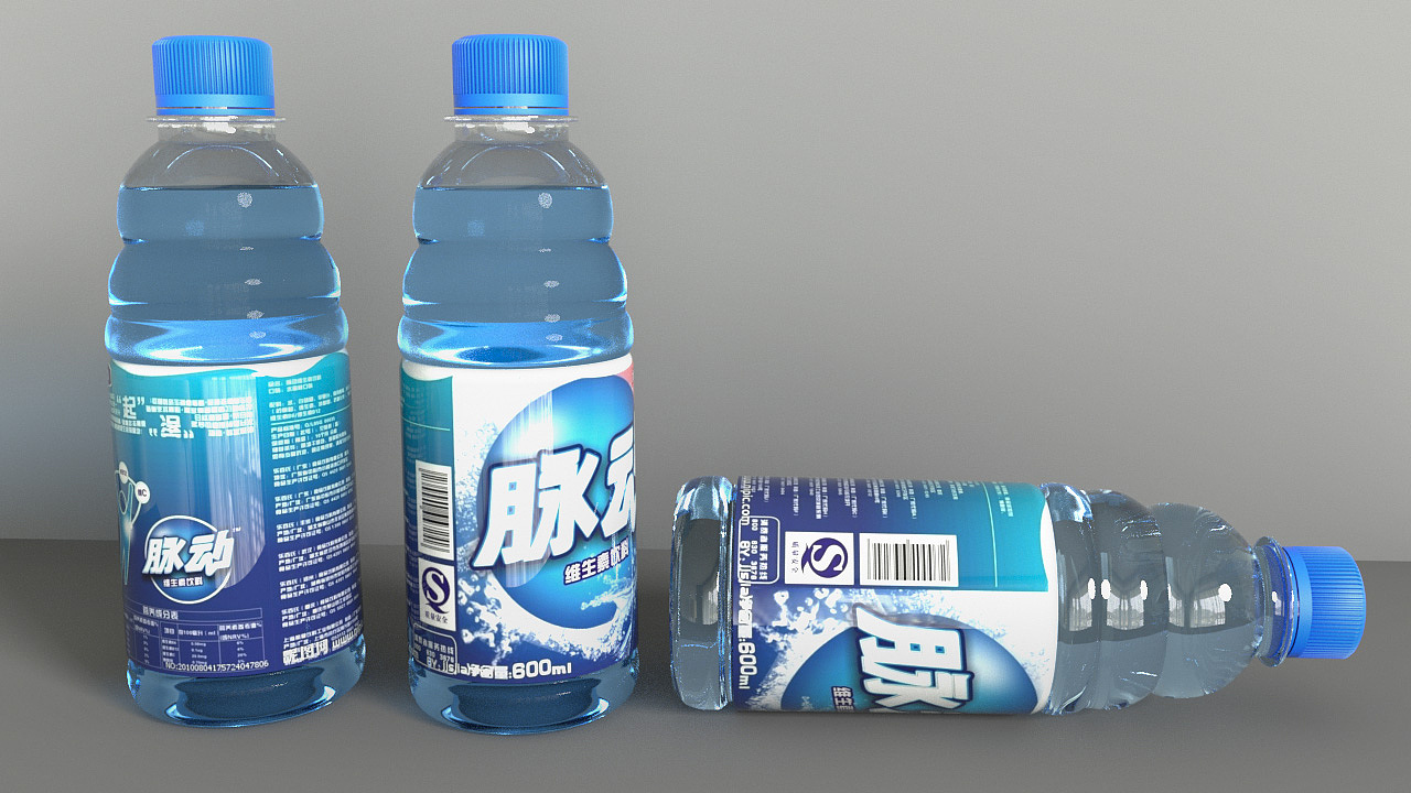 c4d建模渲染脉动饮料