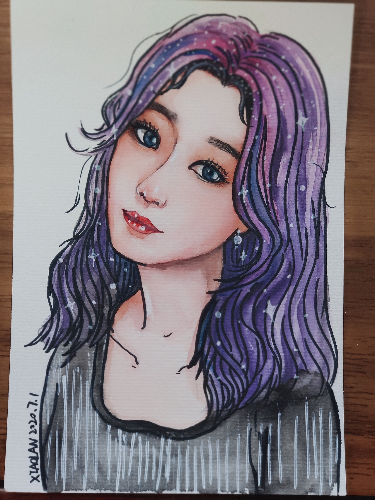 自画像（图ZMjE0NTQxOTU2） - 创作习作 - 站酷设计师北海青芥原创素材 - 站酷ZCOOL