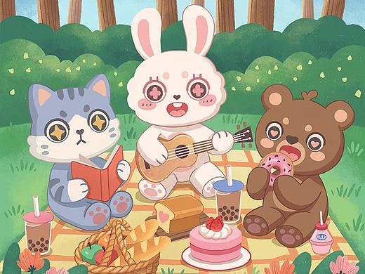NAUGHTY ANIMALS PARTY 顽皮动物派对IP形象