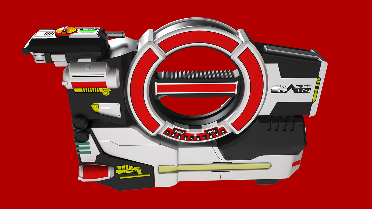 地球c4d 假面骑士faiz 帝王腰带c4d 铠甲勇士刑天召唤器建模渲染c4d