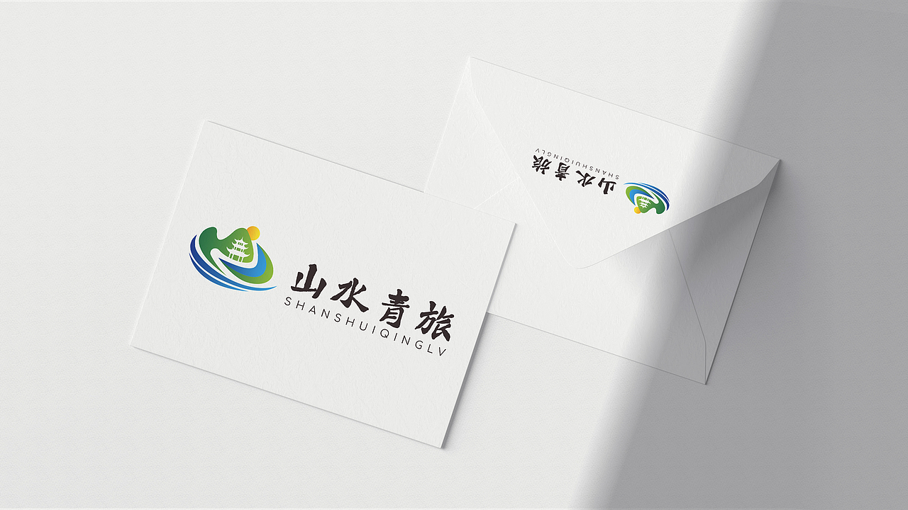 logo设计旅游度假村招牌门头设计简约清新