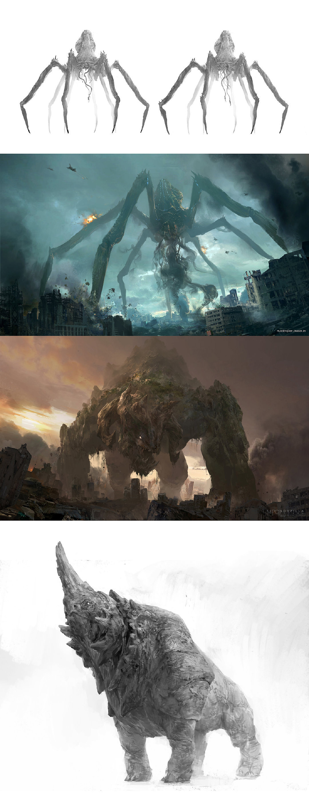 《哥斯拉-怪兽之王》概念设计（图ZMTk4NjI5NTU2） - 设定/分镜 - 站酷设计师天何言工作室原创素材 - 站酷ZCOOL