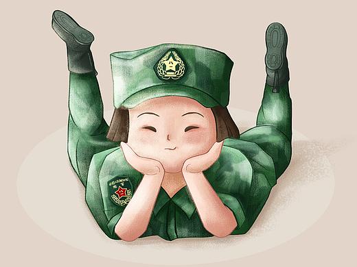 軍裝小妹（個人主頁-ZNDgxMjUwOTY=） - 創(chuàng)作習作 - 站酷設計師九五貳柒Aui原創(chuàng)素材 - 站酷ZCOOL