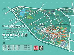 景区地图，古建筑