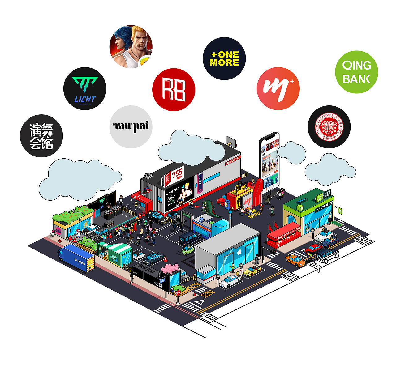 余兴丨第一次制作像素画，2.5D纯鼠标绘制（图ZMTAwNDg0MzU2） - 像素画 - 站酷设计师CNTSE原创素材 - 站酷ZCOOL