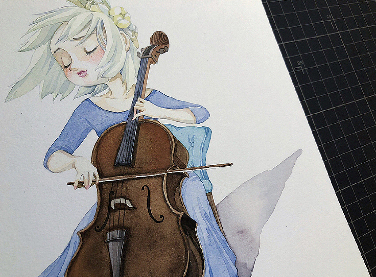 BEST TOP NINE 2018（图ZMTM5MzQzNTQ4） - 儿童插画 - 站酷设计师小可酱的大提琴原创素材 - 站酷ZCOOL