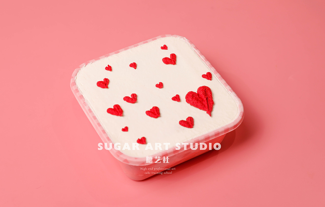 糖艺社创意盒子蛋糕拍摄