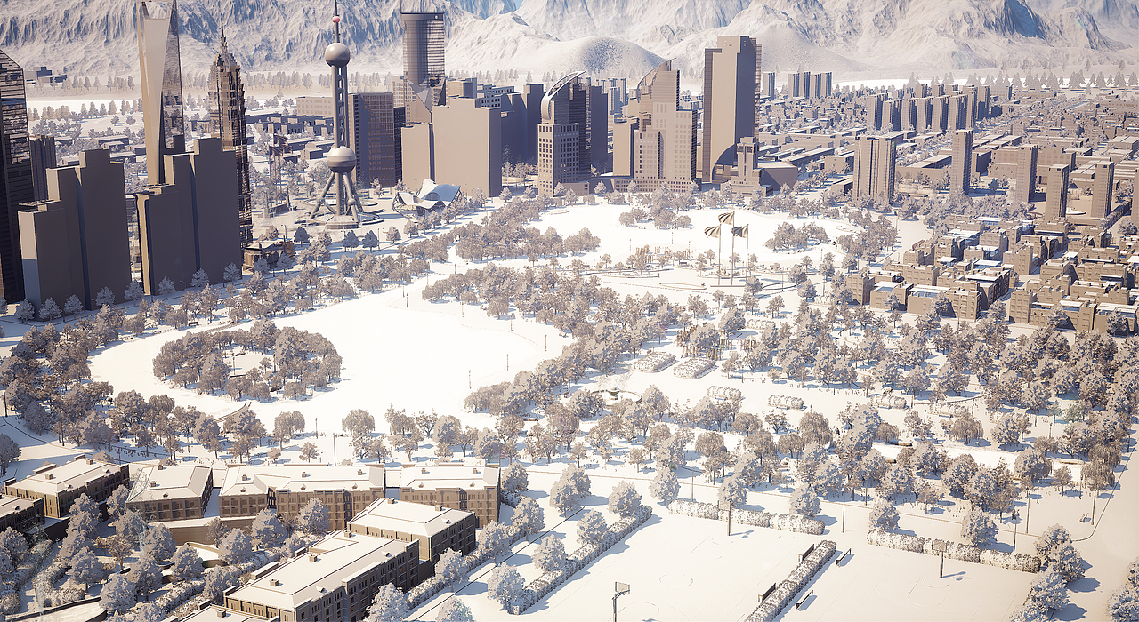UE4/UE5 虚拟搭建城市-数字孪生-大城市场景（图ZMzE2MDUyMjY4） - 建筑/空间 - 站酷设计师CG繁华原创素材 - 站酷ZCOOL