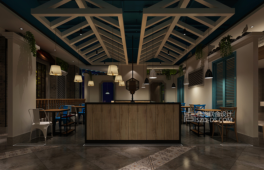 野妹火锅连锁店餐厅装潢设计(和记M+店)（图ZNzgyMzAxODg=） - 家装设计 - 站酷设计师鼎尚联合设计原创素材 - 站酷ZCOOL