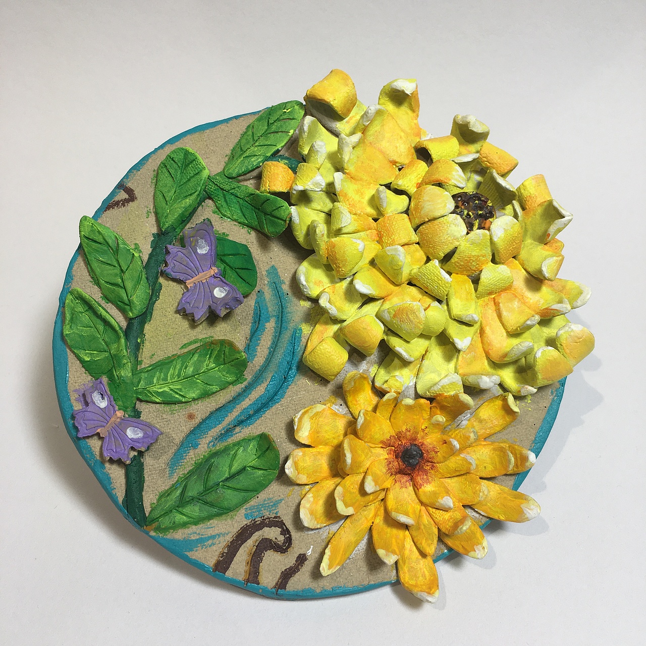 陶艺泥板画装饰