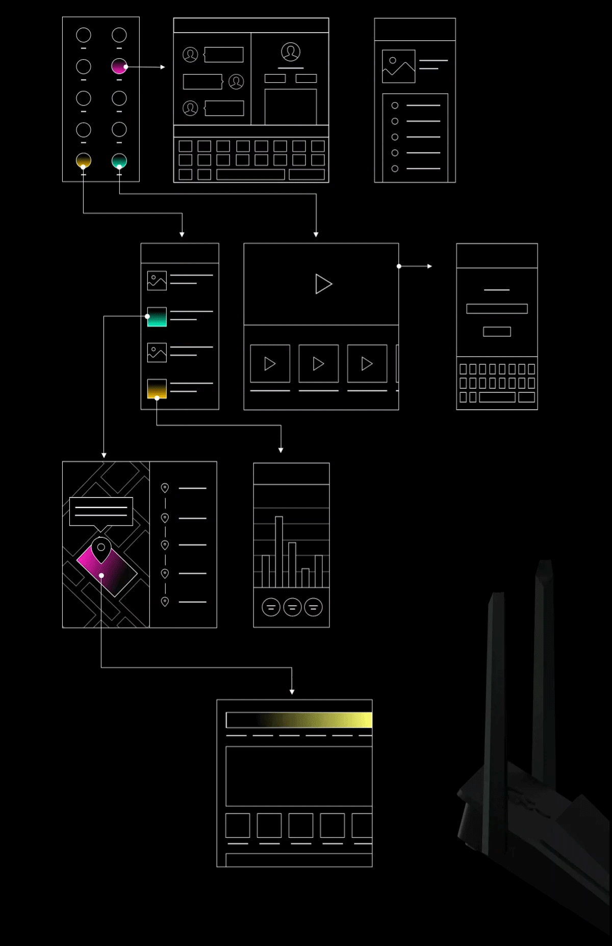 华为折叠手机概念APP(图ZMTY5NDE5MTk2) - APP界面 - 站酷设计师哇过过原创素材 - 站酷ZCOOL