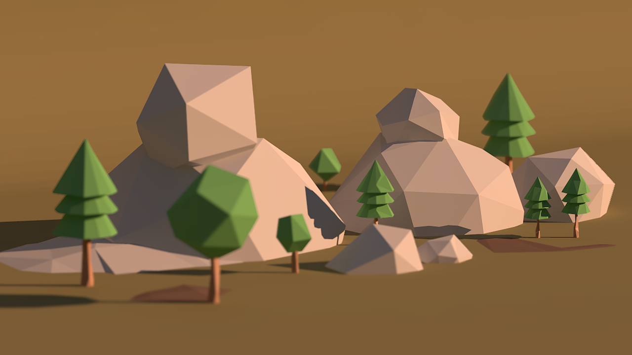 分享收藏匹马棉-四件套低多边形场景练习人物建模练习怪物公司练习