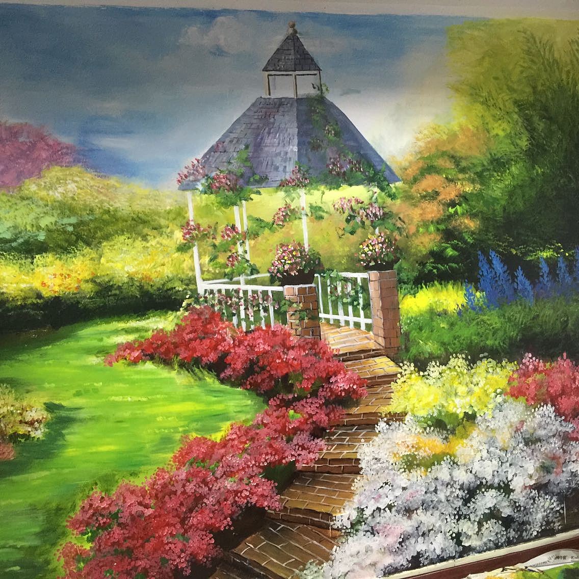 火锅墙绘,餐饮墙绘,串串店墙绘,成都墙绘,成都壁画