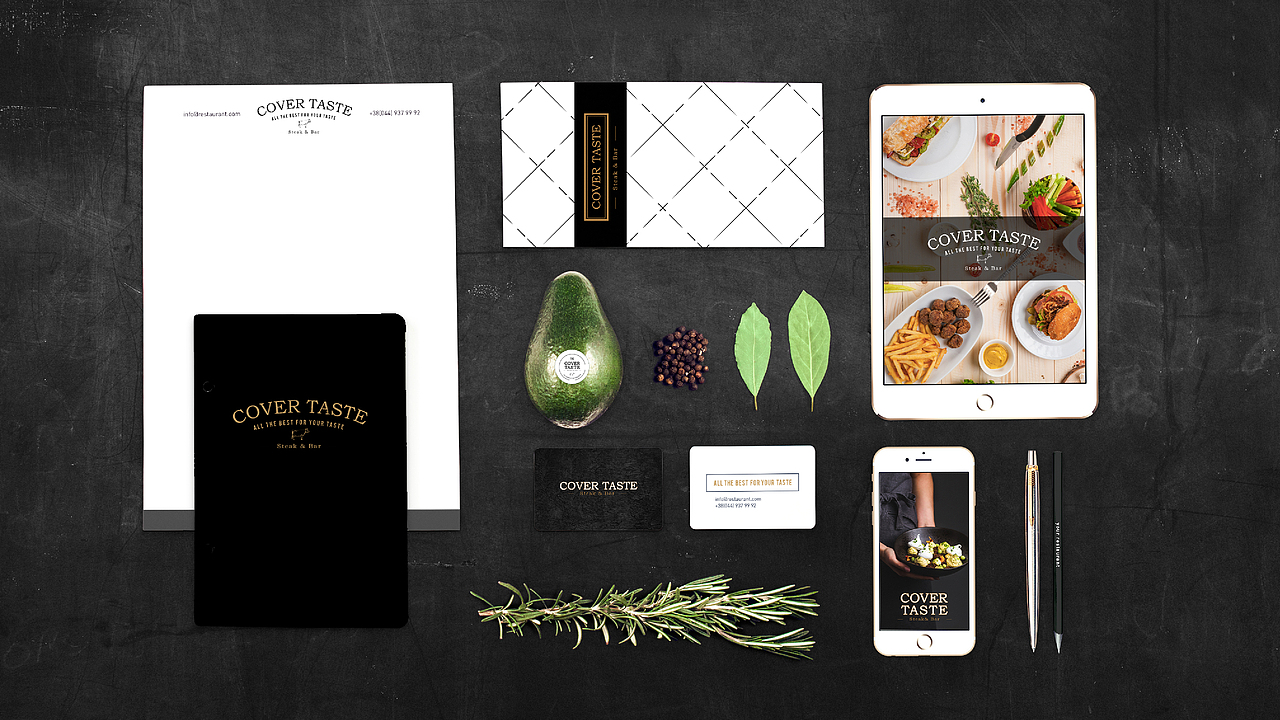 COVER TASTE 封面美食餐厅——品牌形象（图ZMjkzMDgzMTUy） - 品牌 - 站酷设计师MAXCOMBO原创素材 - 站酷ZCOOL