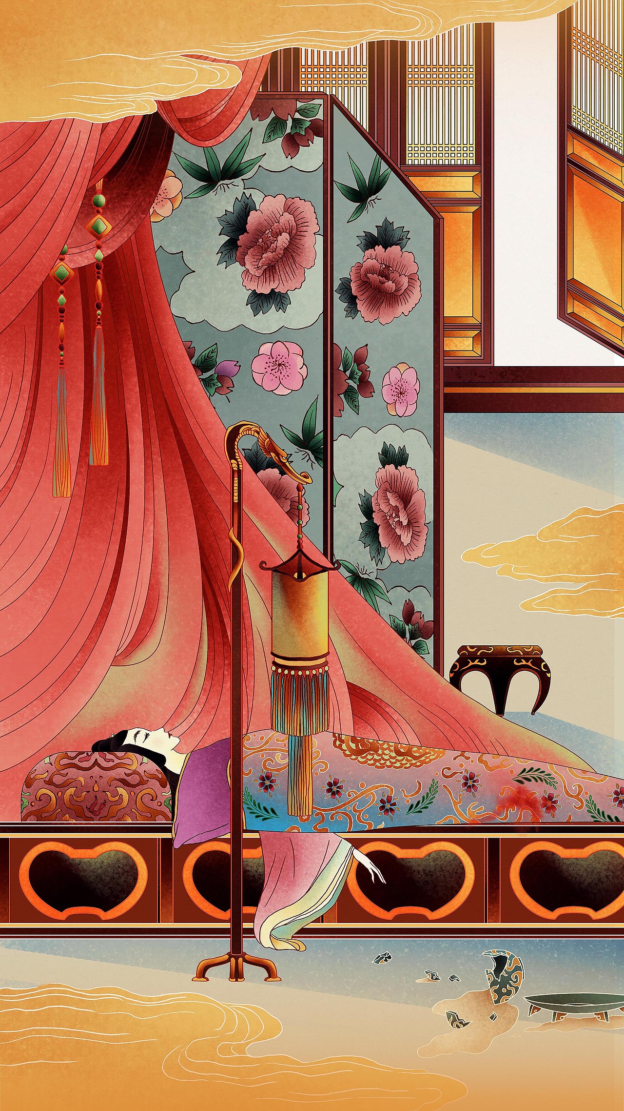 《宫心计2：深宫计》-深宫有多深 - H5插画（图ZMTE4MzU1MjUy） - 商业插画 - 站酷设计师BanBan半半原创素材 - 站酷ZCOOL