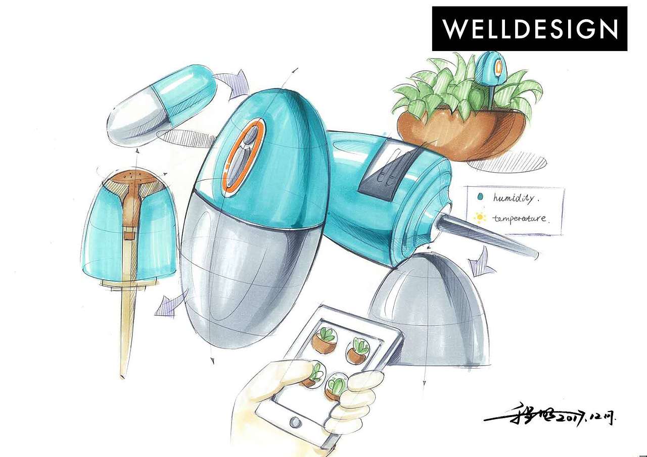 这样的工业设计手绘方案图，你见过吗？（图ZMTIxNDYwODQw） - 其他工业/产品 - 站酷设计师WellDesignStudio原创素材 - 站酷ZCOOL