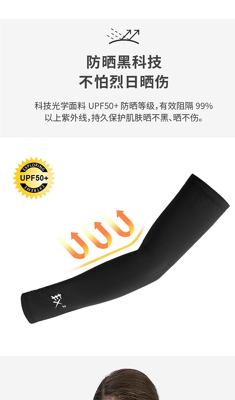 夏日防晒面罩和护臂详情