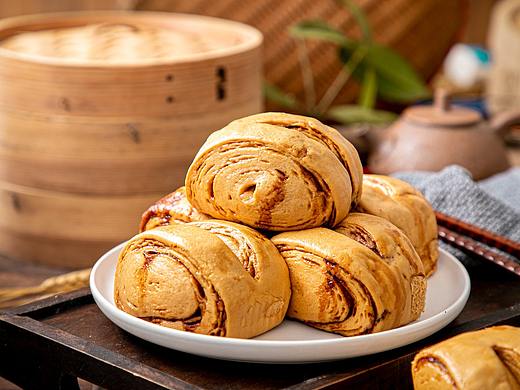 一些发糕、点心和包子产品的美食拍摄