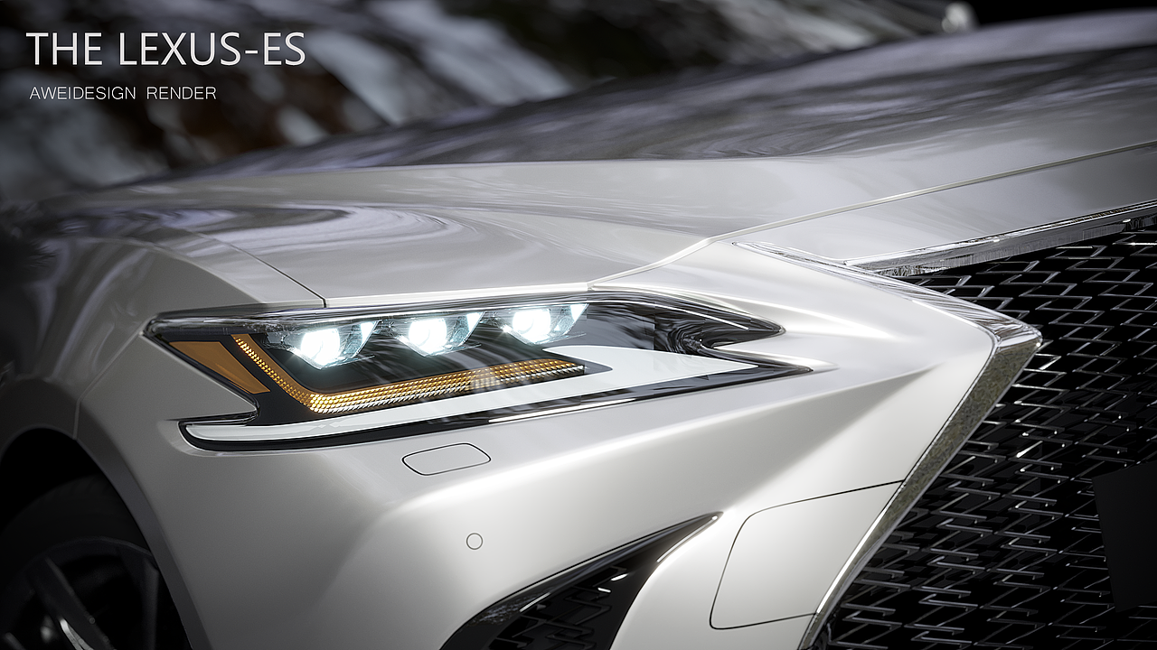 雷克萨斯ES/建模渲染