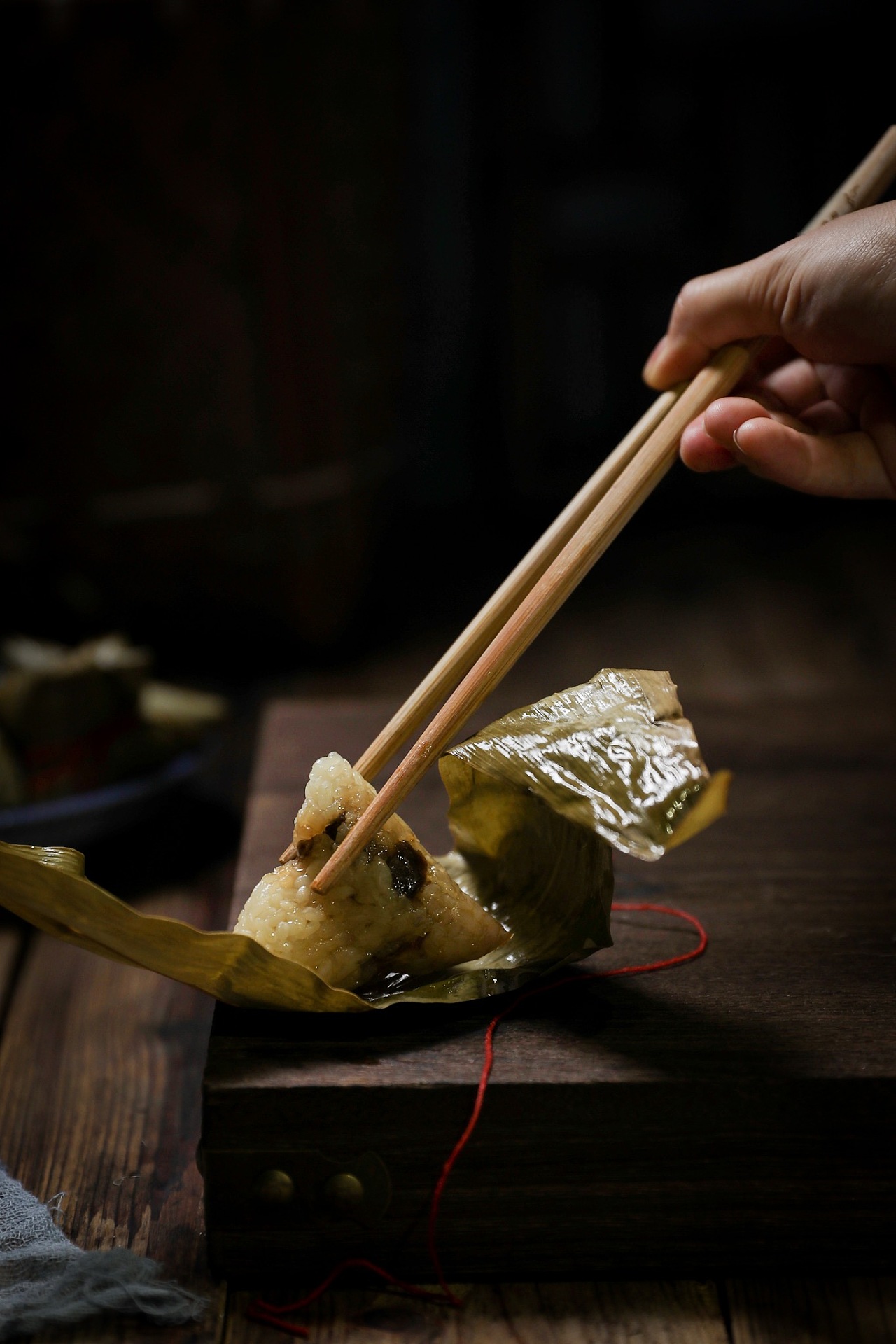 食物摄影迷你粽