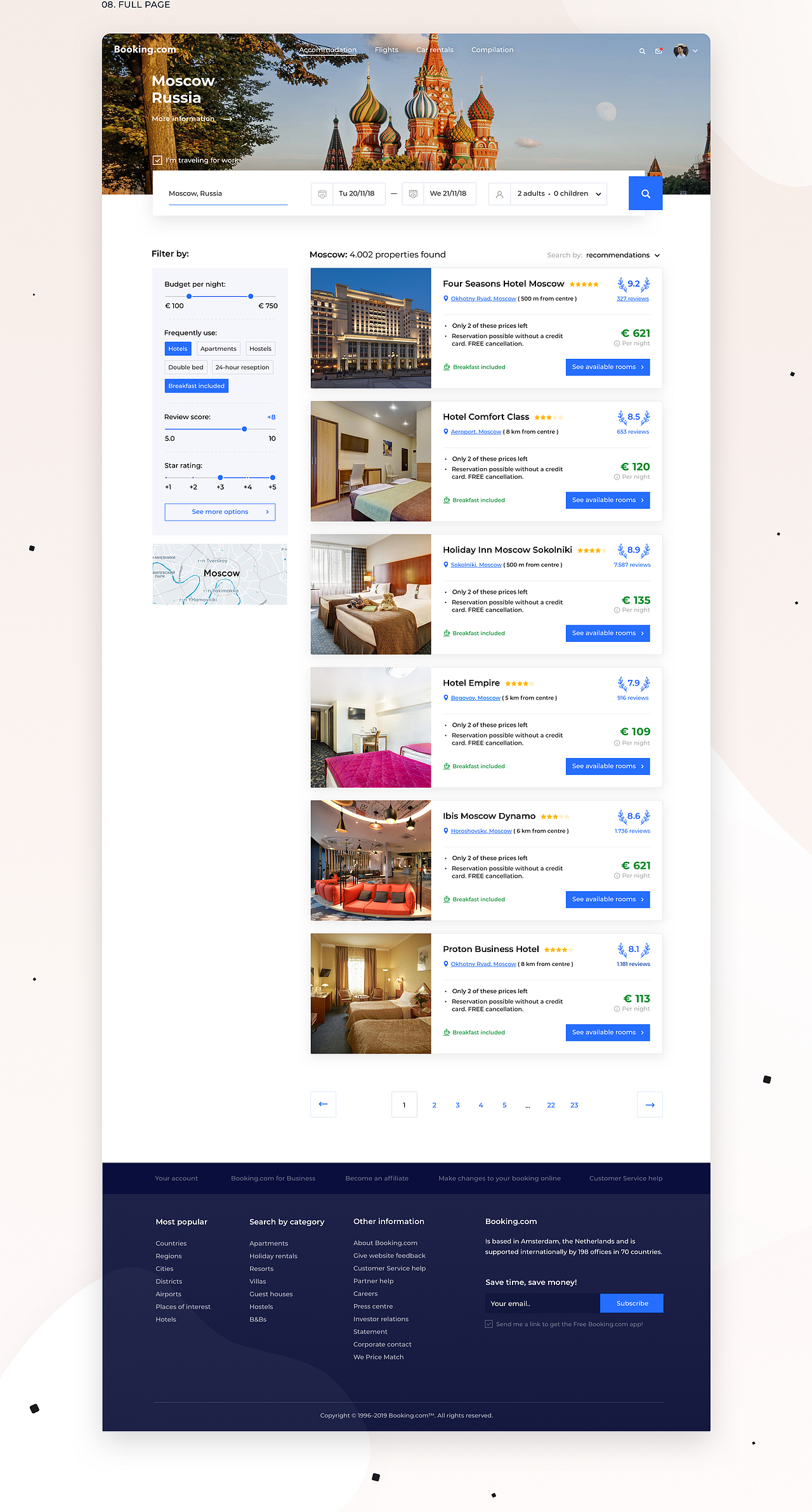 Booking.com — Redesign Concept