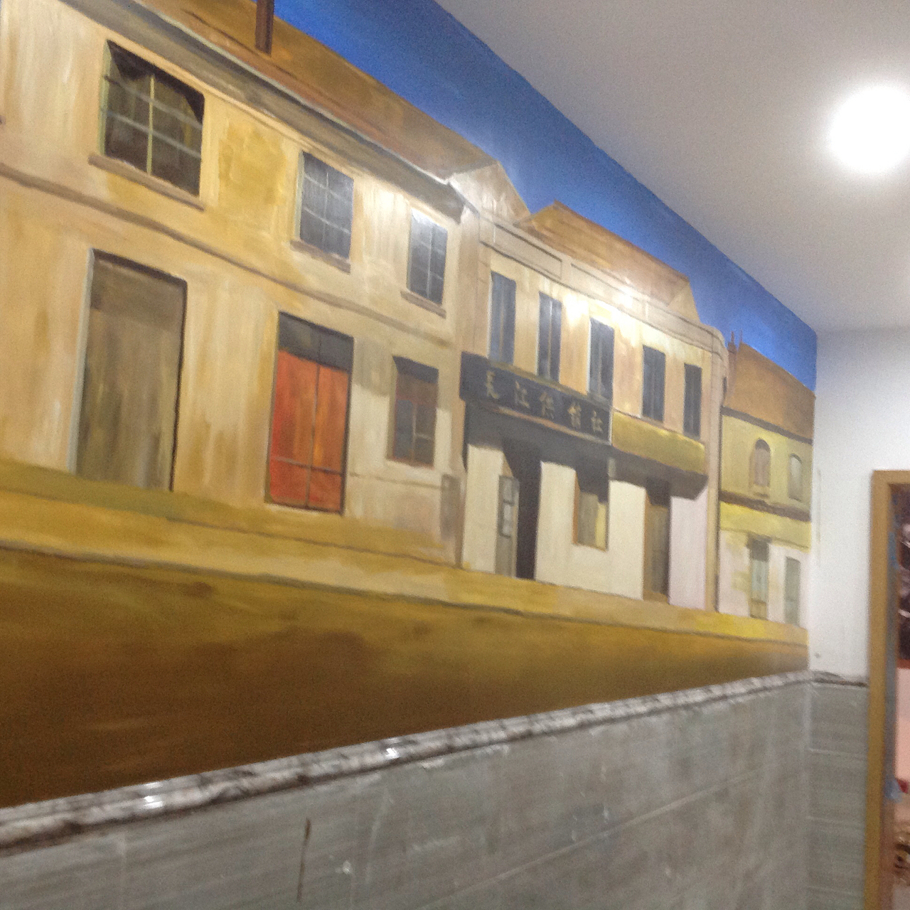 火锅店墙绘,餐饮墙绘,串串店墙绘,成都墙绘