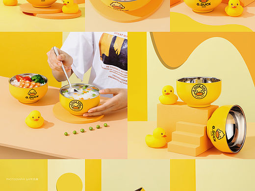 小黄鸭不锈钢碗
