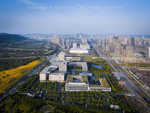 光谷政务中心航拍