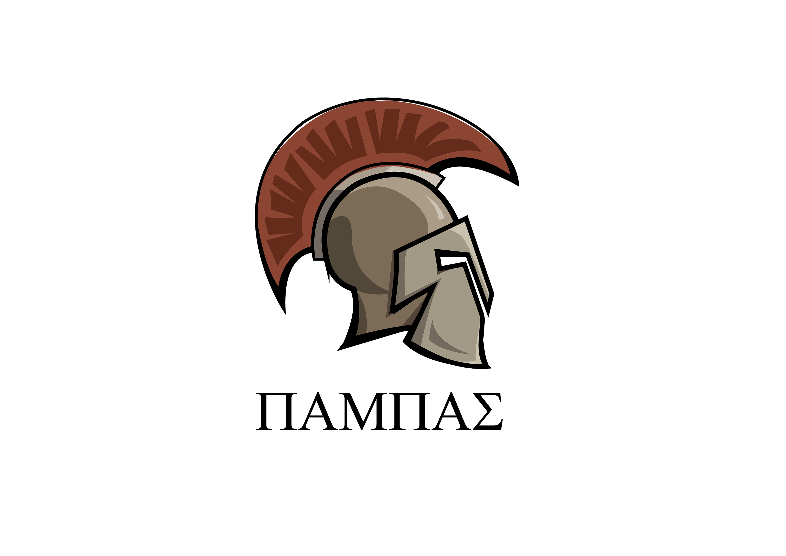 斯巴达战盔-图腾-文化衫设计