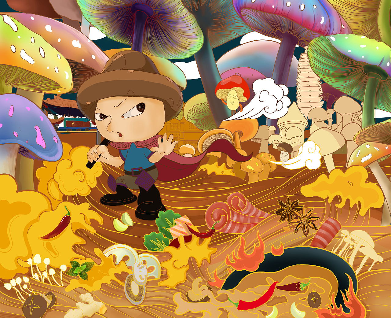 野生菌王国火锅之“百味江湖”