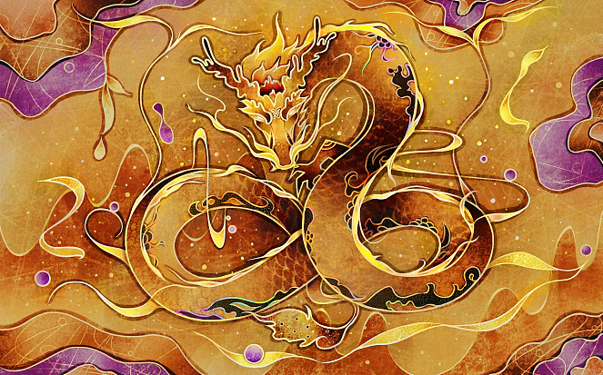 龙￼（五行）（图ZMzYxMDc5ODA0） - 绘画 - 站酷设计师侗一辰原创素材 - 站酷ZCOOL