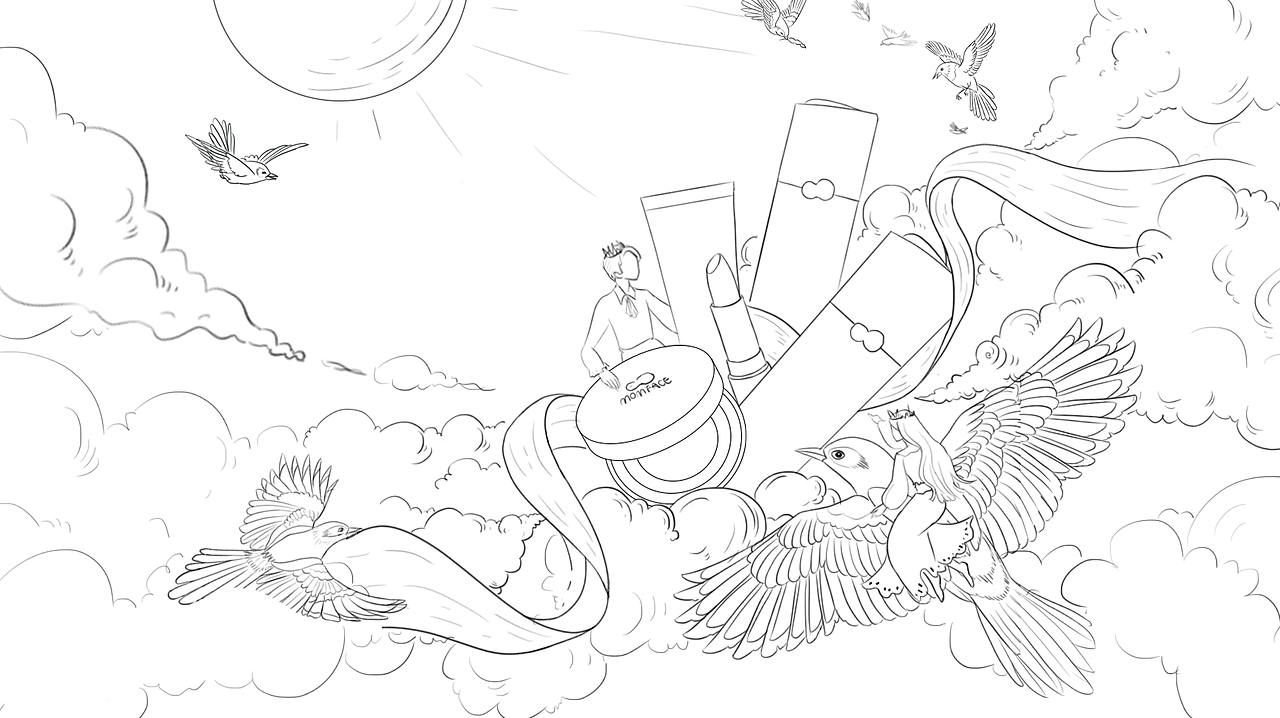 七夕插畫活動海報（圖ZMjIyOTQyMDAw） - 商業(yè)插畫 - 站酷設(shè)計師Claire插畫原創(chuàng)素材 - 站酷ZCOOL