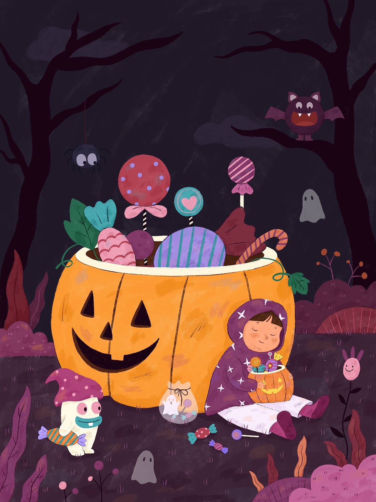一些节日的插画分享（图ZMjk2ODYxODky） - 创作习作 - 站酷设计师_猪肉饭团原创素材 - 站酷ZCOOL