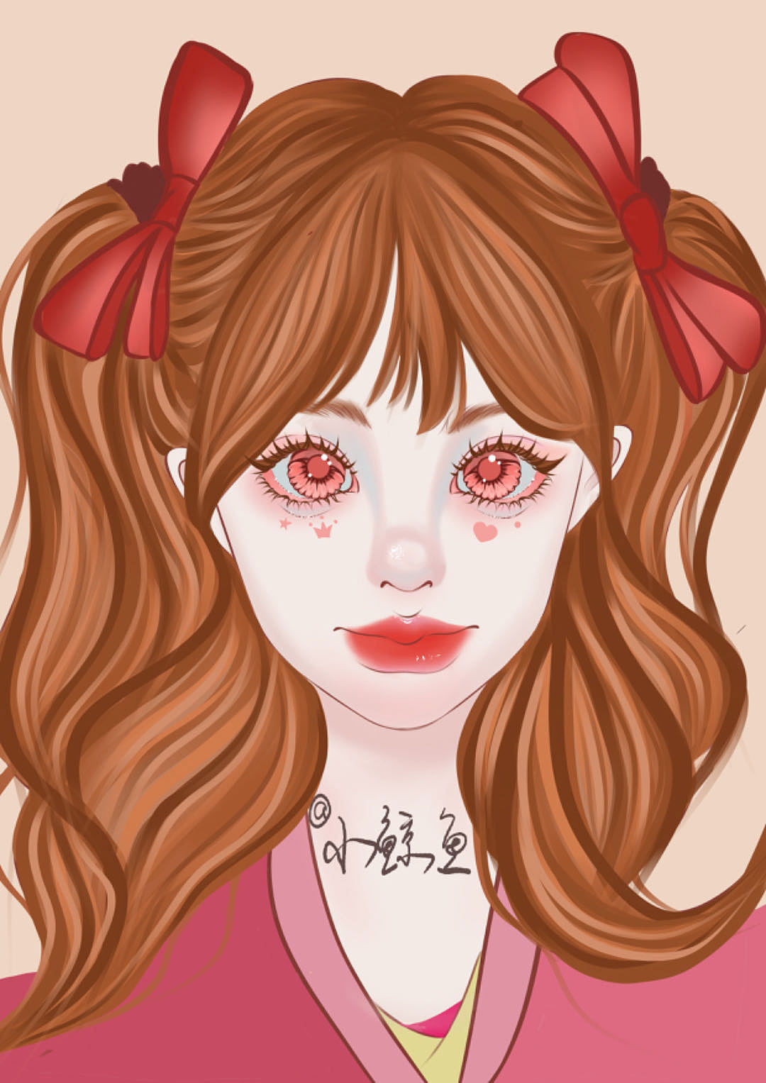 半厚涂，头像作品，200一张