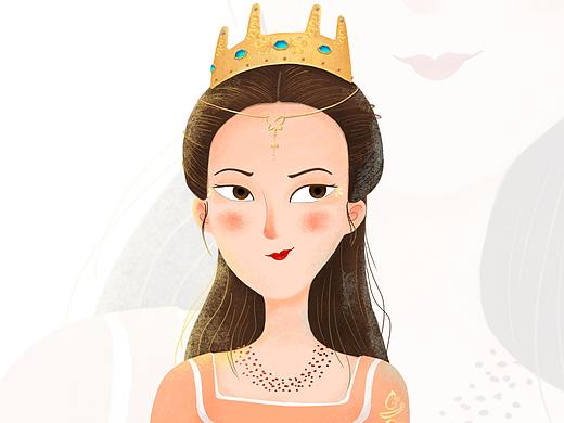 头像练习——戴皇冠的姑娘