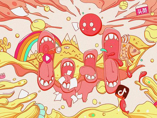 字節(jié)跳動-暢所欲言（個人主頁-ZNDc2MTA3OTI=） - 海報 - 站酷設(shè)計師Sugar026原創(chuàng)素材 - 站酷ZCOOL