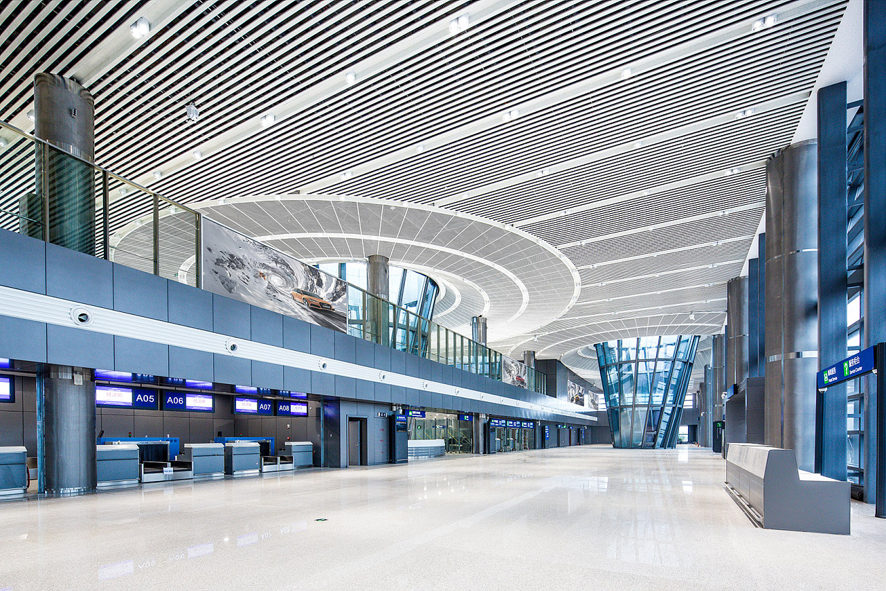 北京大兴国际机场室内空间_光场建筑摄影-站酷ZCOOL